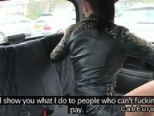 Beautiful British amateur fucks in fake taxi