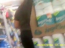big chick with huge ass in store(hidden cam)