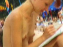 Candid video for free of sexy people on the nude beach
