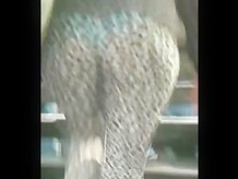 Jiggly Butt wearing Transparent Leggins