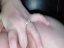 getting finger fucked by my husband while I finger my own ass until I cum!