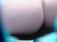Sexy ass blonde secretly filmed pissing