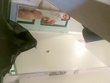 Incredible girl naked in fitting room