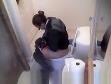 Caught in the toilet