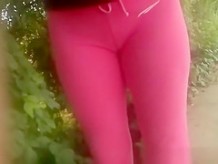 Great tight pants cameltoe