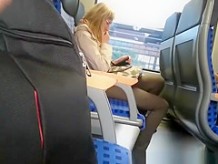 Guy masturbation in train on different occasions
