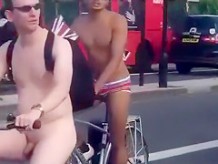 Nude bike ride down these European streets