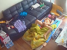 Chica coreana con grandes tetas, masturbación